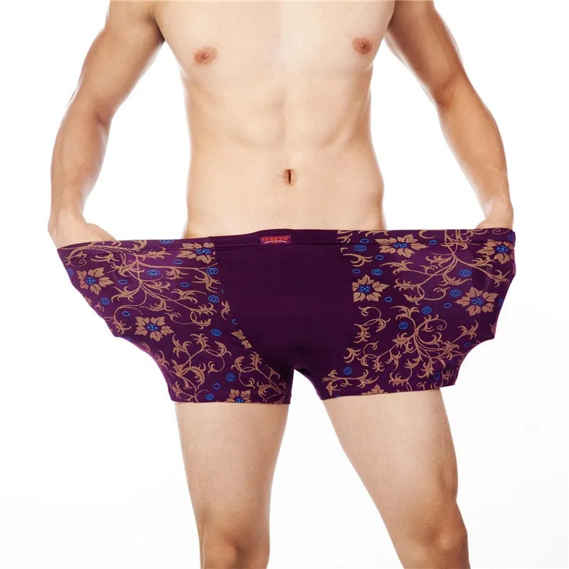 Fashion Underwear Men Boxers Underpants Sexy Print Man'S Pants