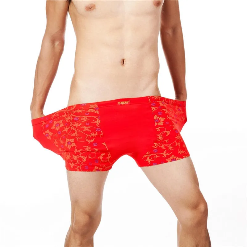 Fashion Underwear Men Boxers Underpants Sexy Print Man'S Pants