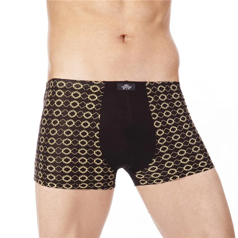 Fashion Underwear Men Boxers Underpants Sexy Print Man'S Pants