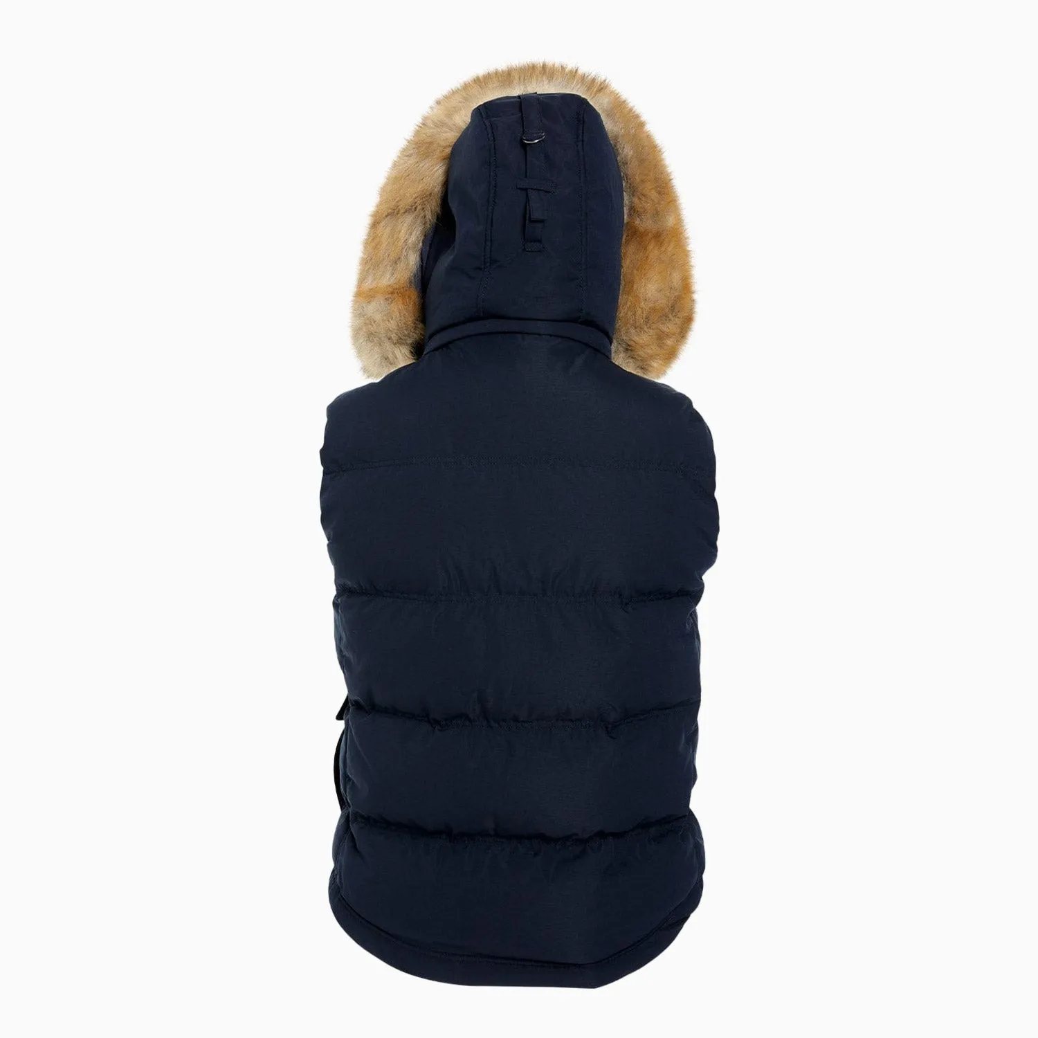 Men's Yukon Fur Lined Hooded Puffer Vest