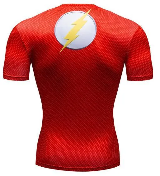 The Flash 'Classic' Premium Compression Short Sleeve Rashguard