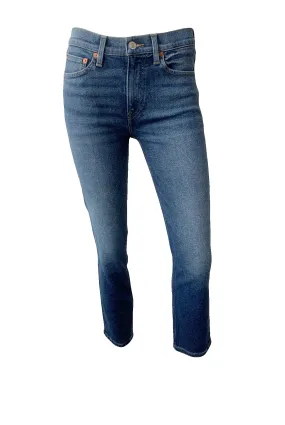 Mid Rise Ankle Crop Jeans