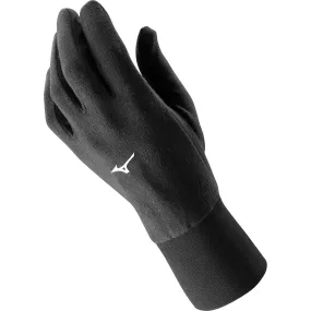 Mizuno Breath Thermo Mid Weight Fleece Running Gloves - Black