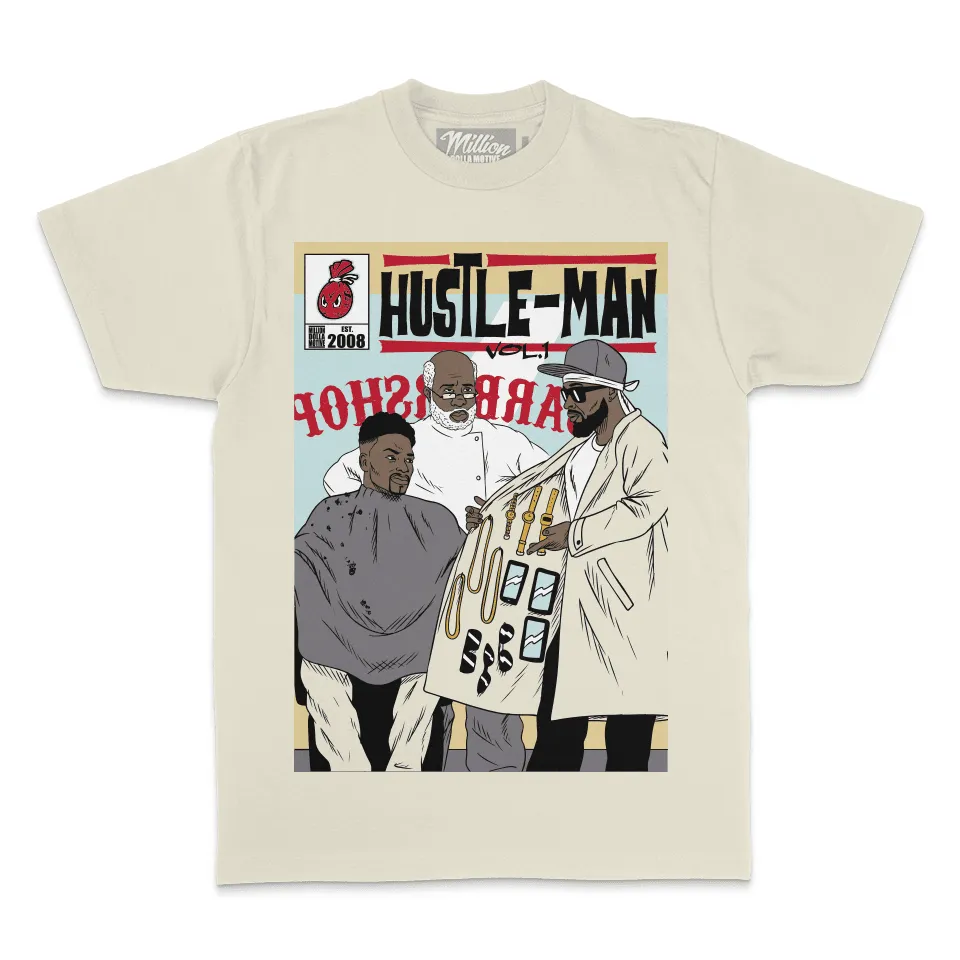 Hustle-Man Vol. 1 -  Natural Sail T-Shirt