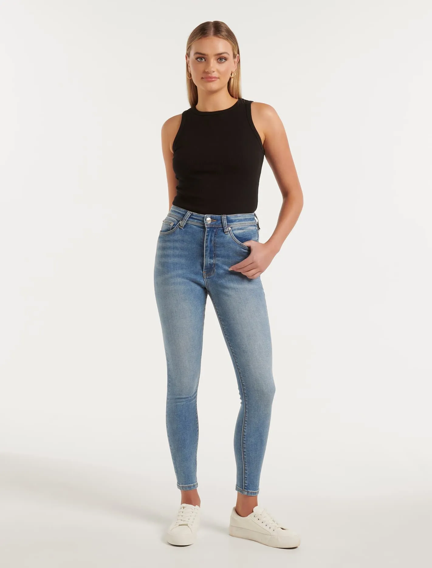 Ashley Mid-Rise Ankle Skinny Jeans