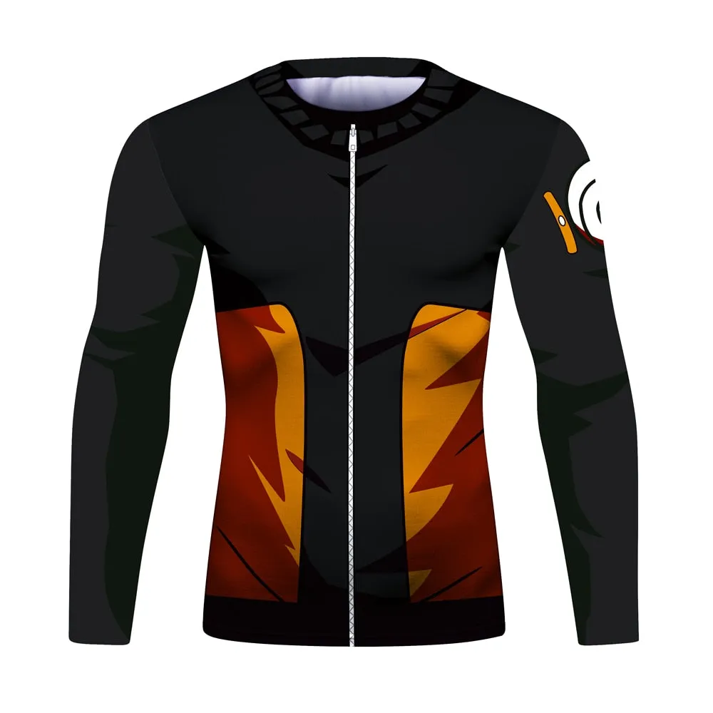 Naruto Elite Long Sleeve Compression Rash Guard