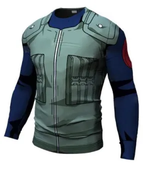 Naruto 'Kakashi' Long Sleeve Premium Compression Rash Guard