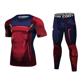 Naruto 'Madara' Elite Short Sleeve Compression Rash Guard Set