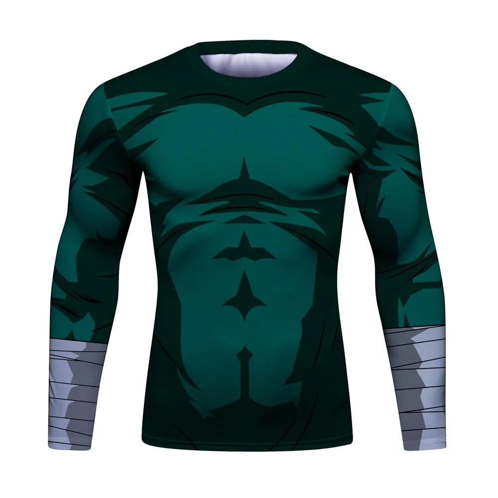 Naruto 'Rock Lee ' Elite Long Sleeve Compression Rash Guard Set