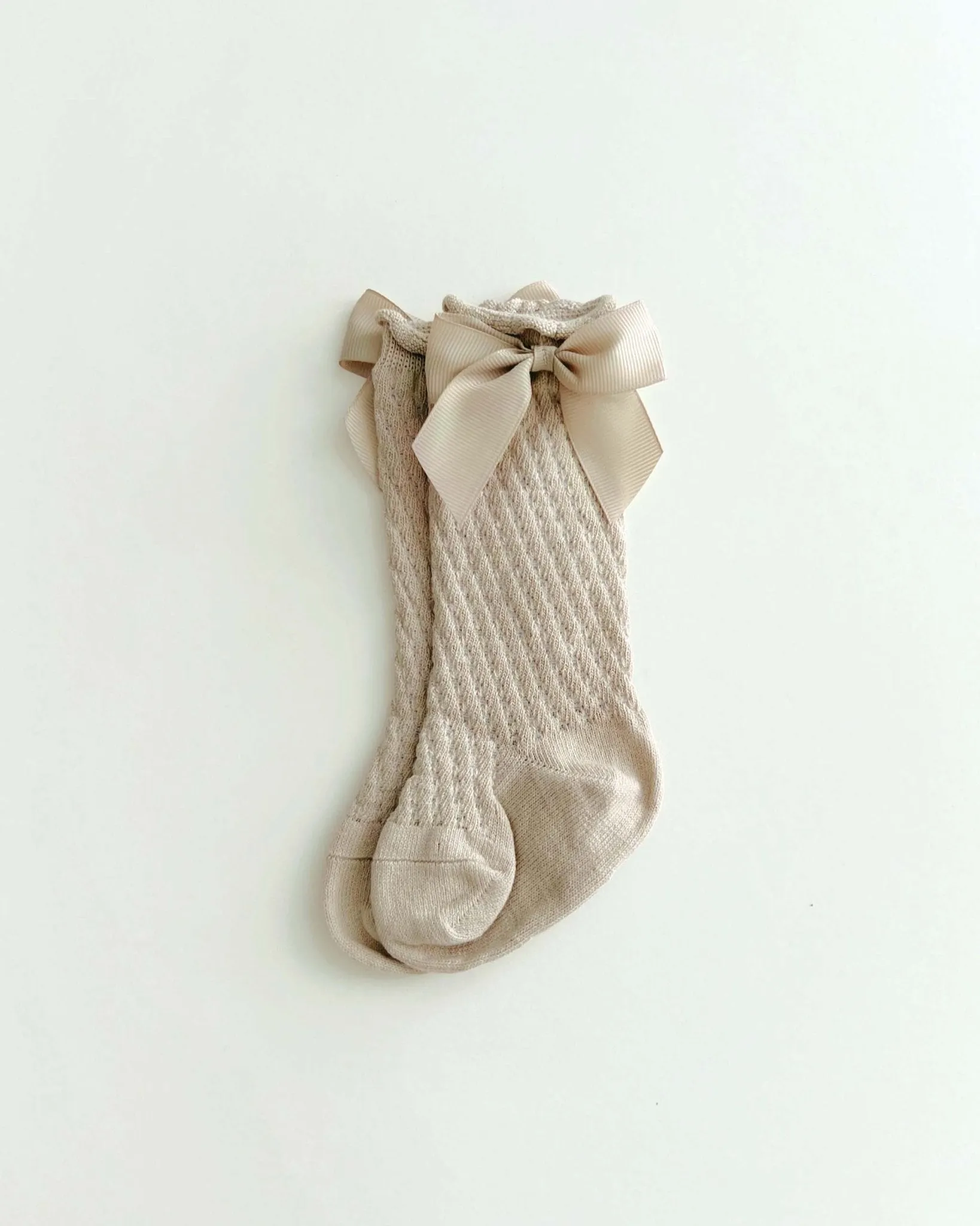 Cotton Lace Socks | Mocha