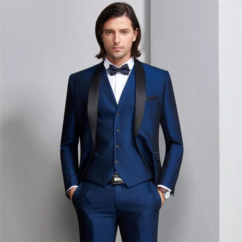 Shawl Collar Tuxedo 3 Piece Suit