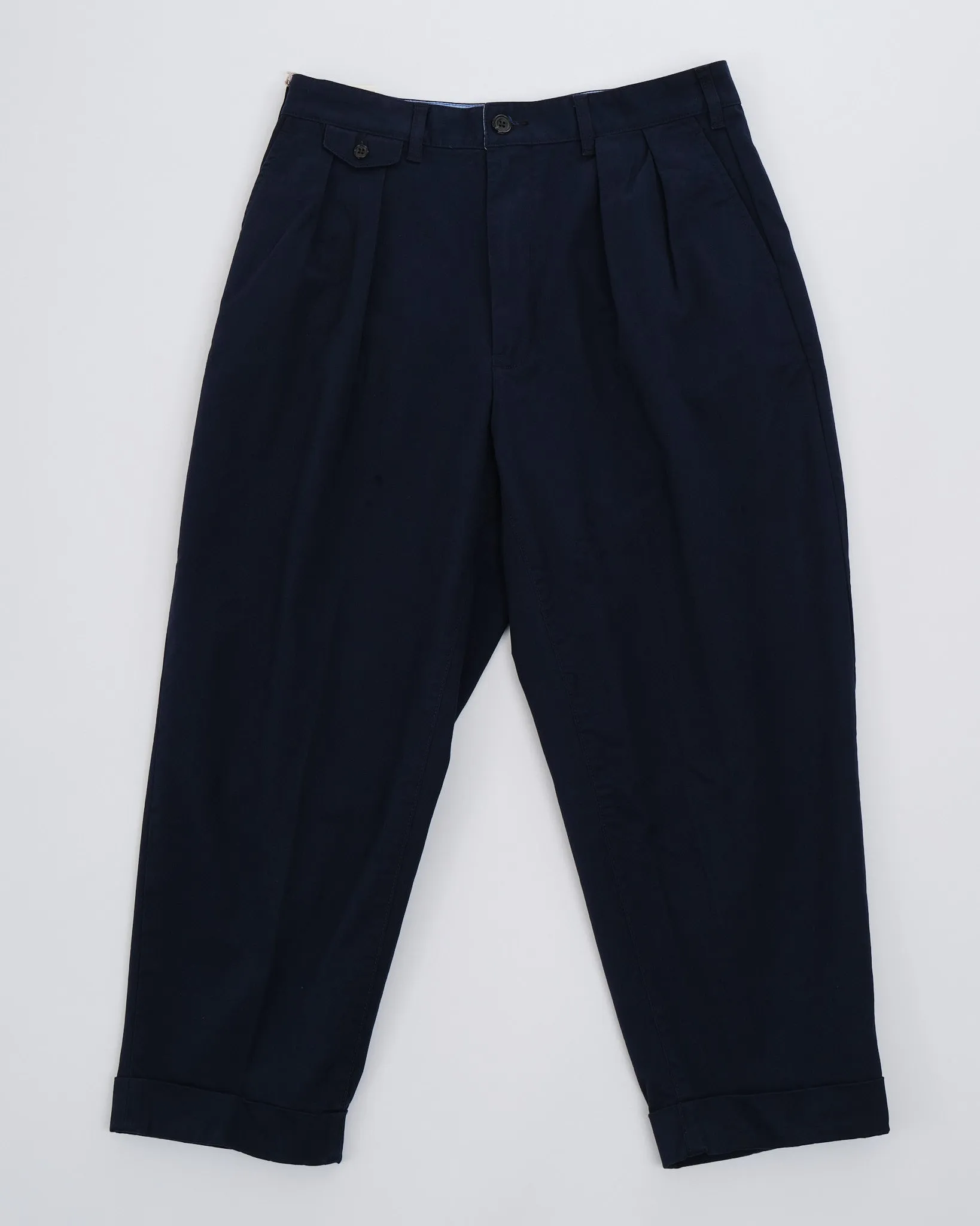 2Pleats Twill Navy