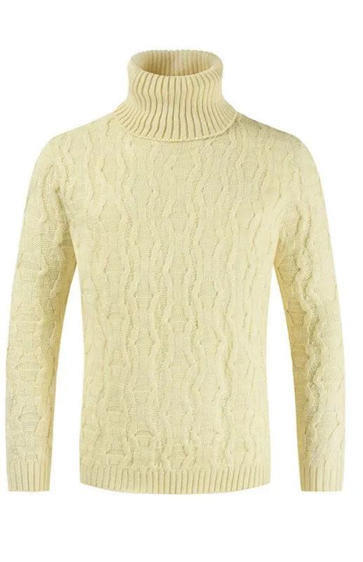 Knitted Men Turtleneck Sweater