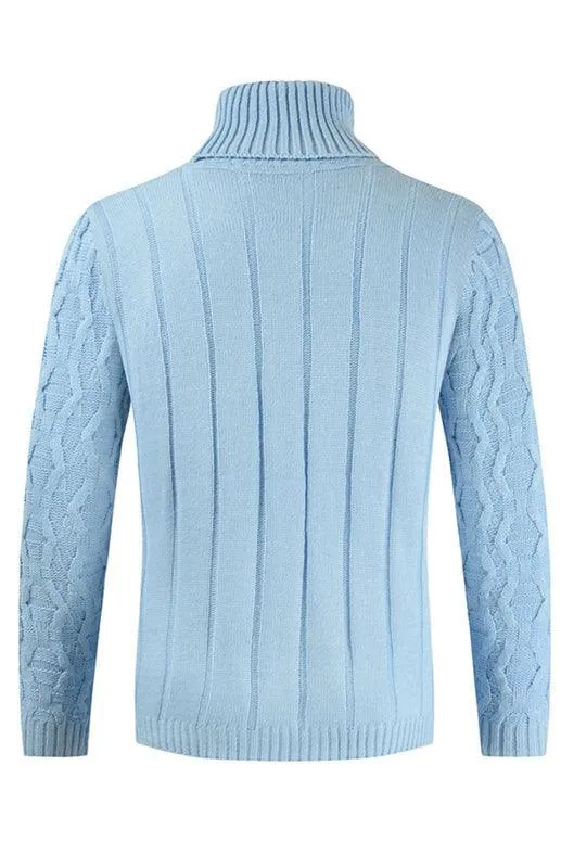 Knitted Men Turtleneck Sweater