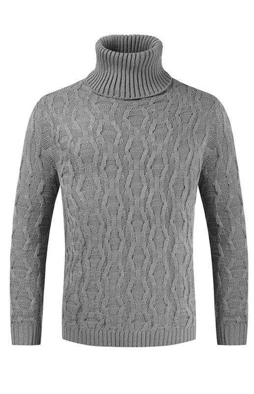 Knitted Men Turtleneck Sweater