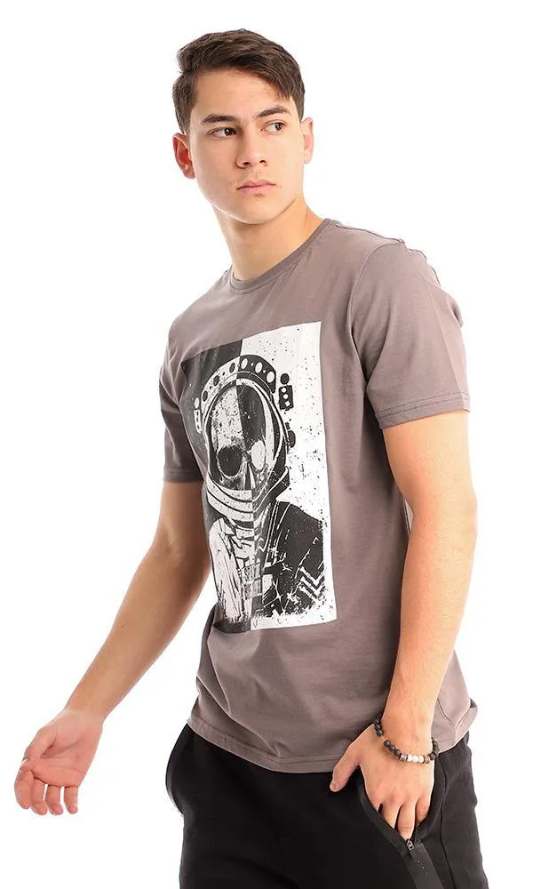 95471 Printed Astronaut Dark Grey Slip On Tee