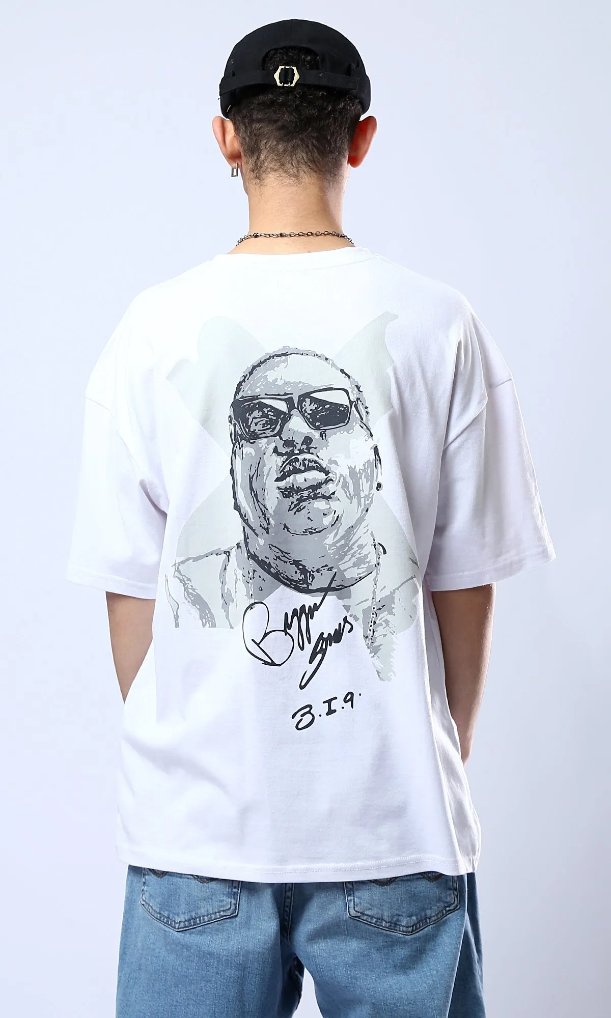 O178406 Crew Neck Slip On White Casual Tee