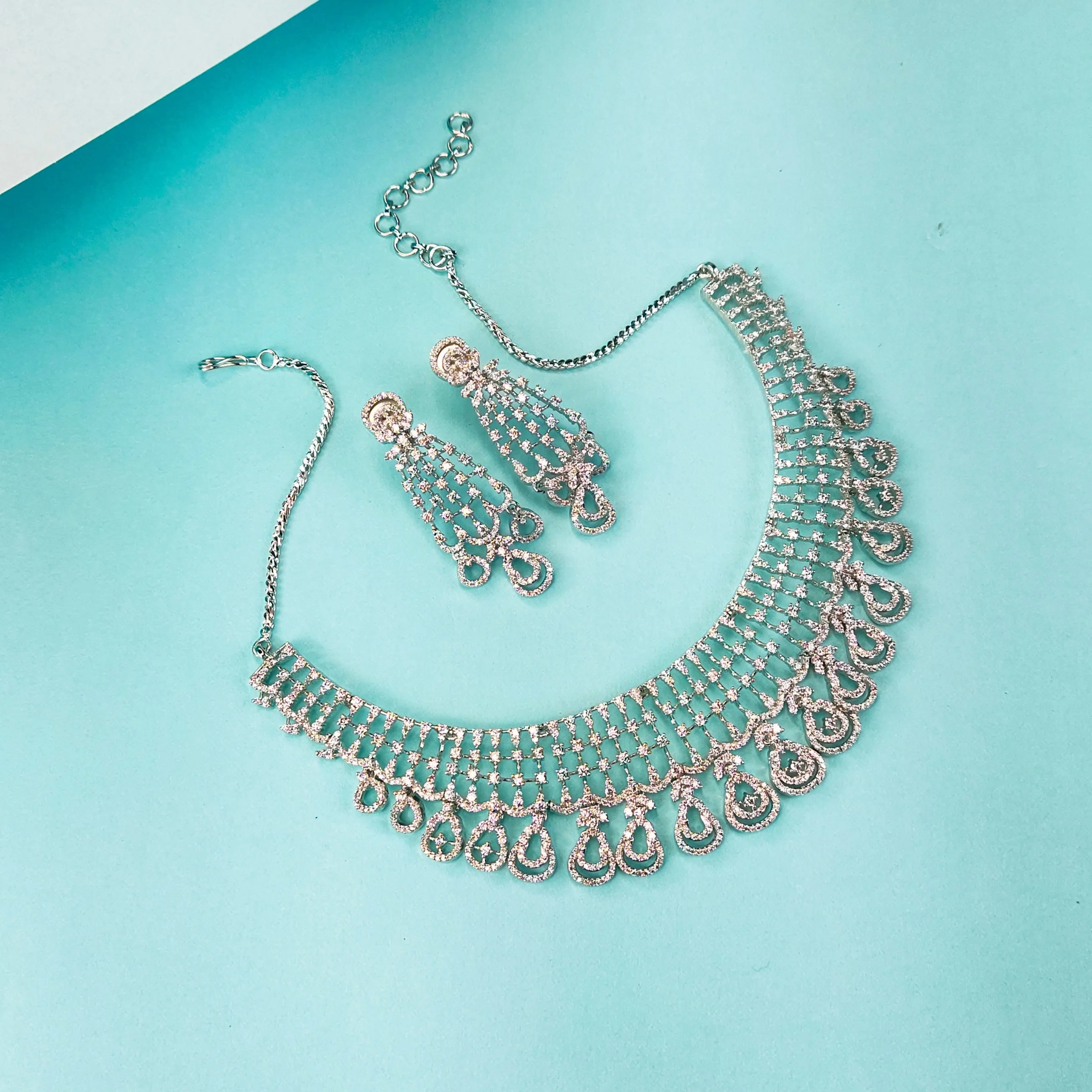 Cz Necklace Set By Asp Fashion Jewellery