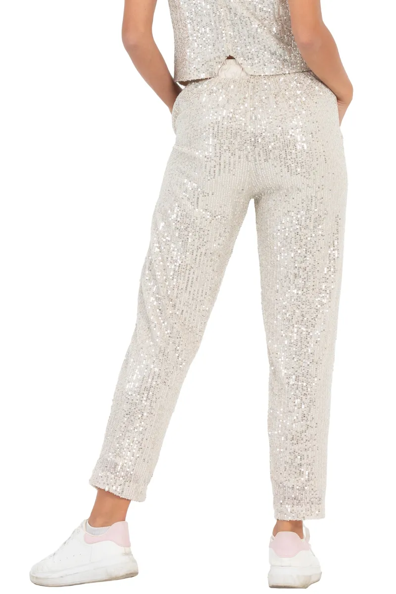 Sequinned Women's Trousers