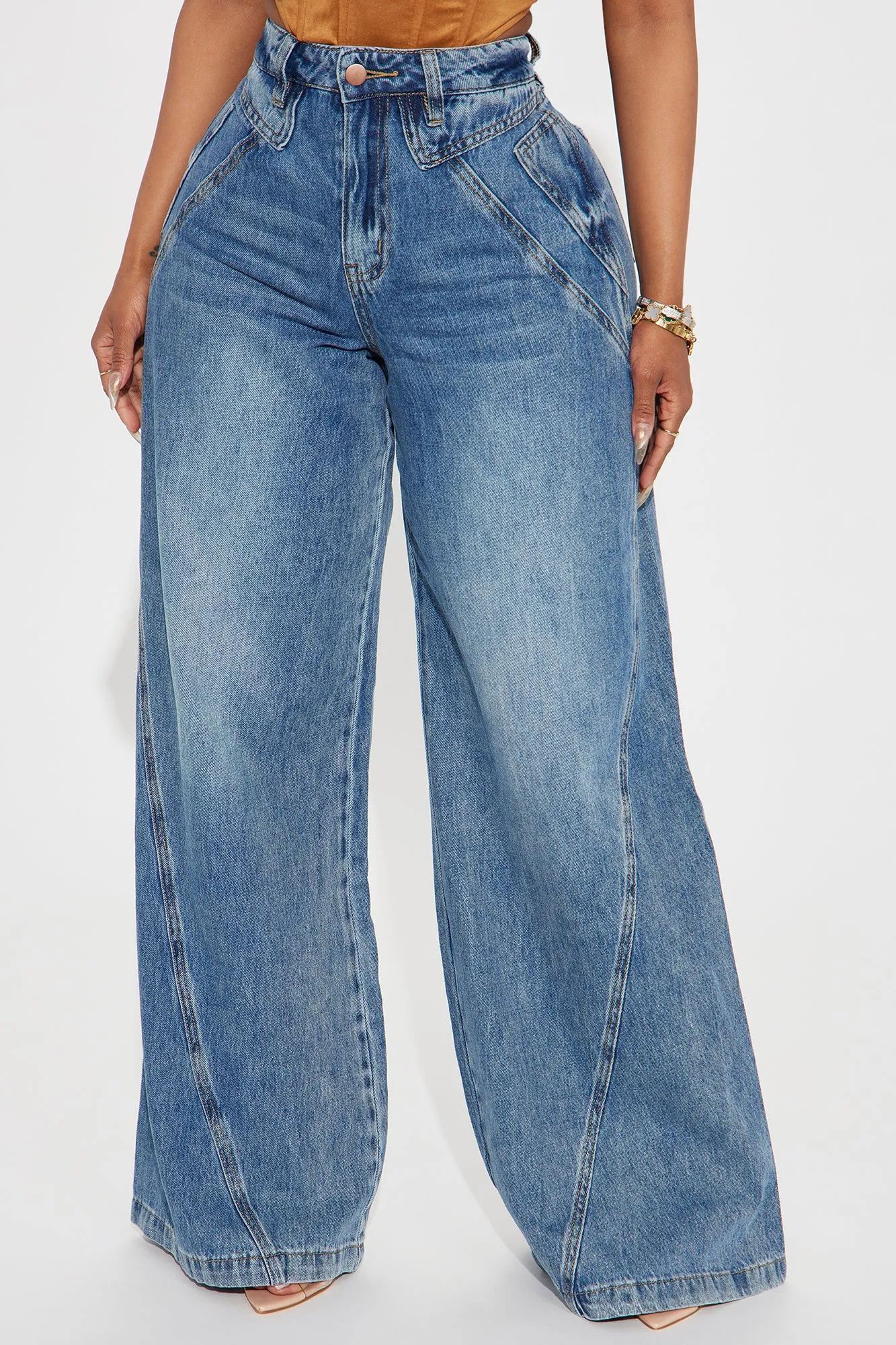 Obvious Reasons Baggy Jeans - Medium Wash