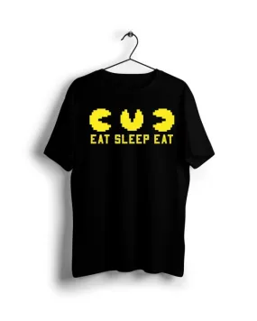 Pac Man Eat Sleep Eat - Digital Graphics Basic T-shirt black