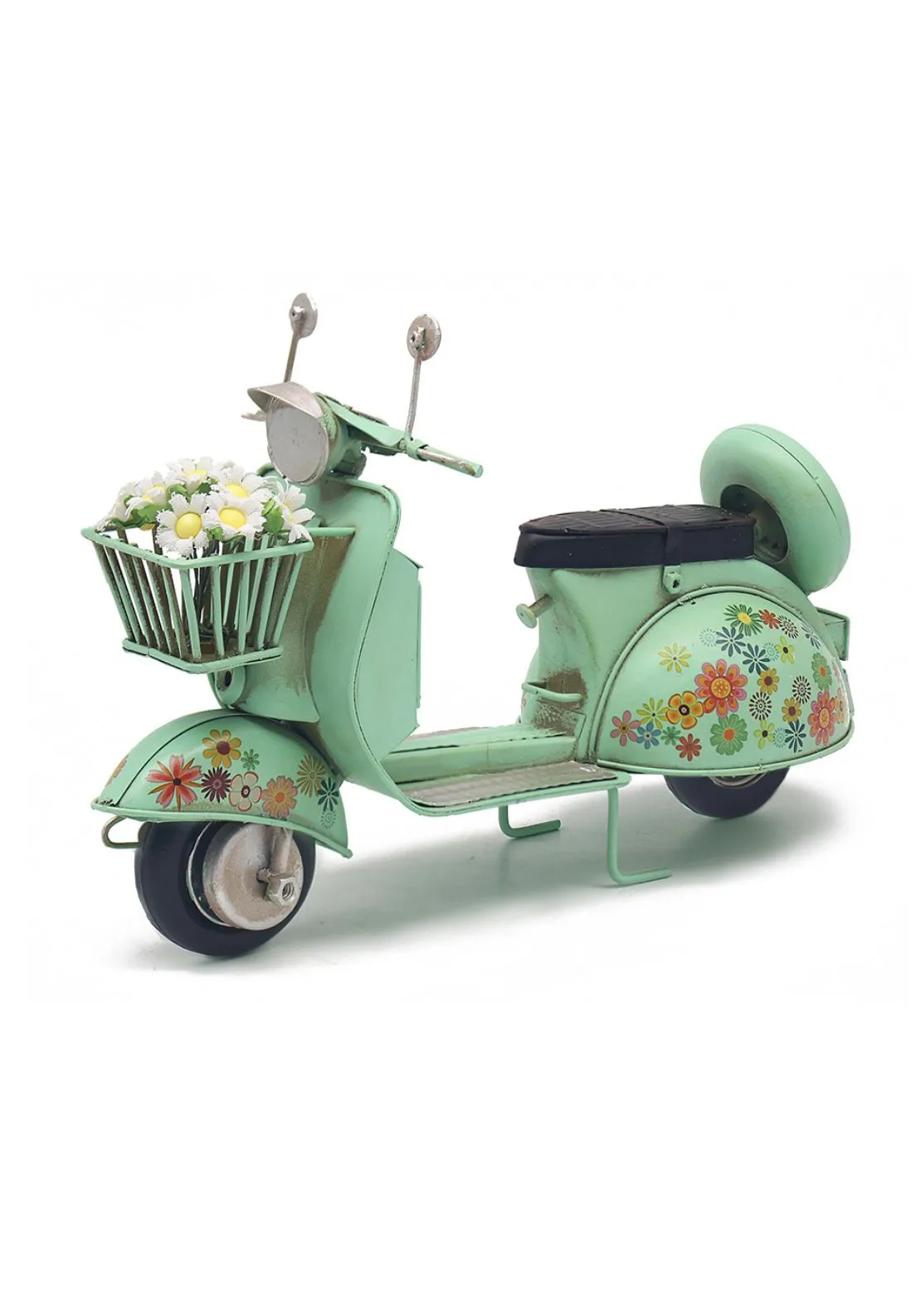 Vintage Scooter Floral - Green