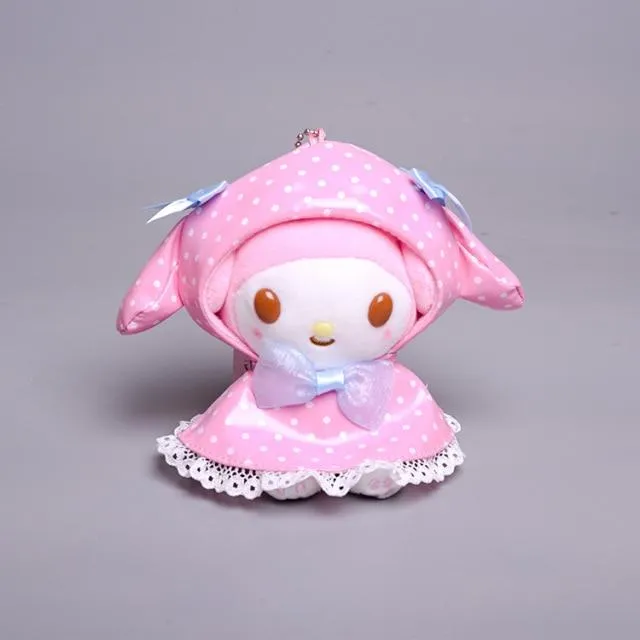 10cm Cartoon Kawaii My Melody Kuromi Cinnamoroll Kt Cat Purin Dog Plush Toy Anime Stuffed Animals Cute Plushie Pendant Doll Toys