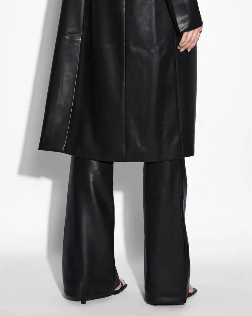 KSUBI Leather Zephyr Duster Jacket