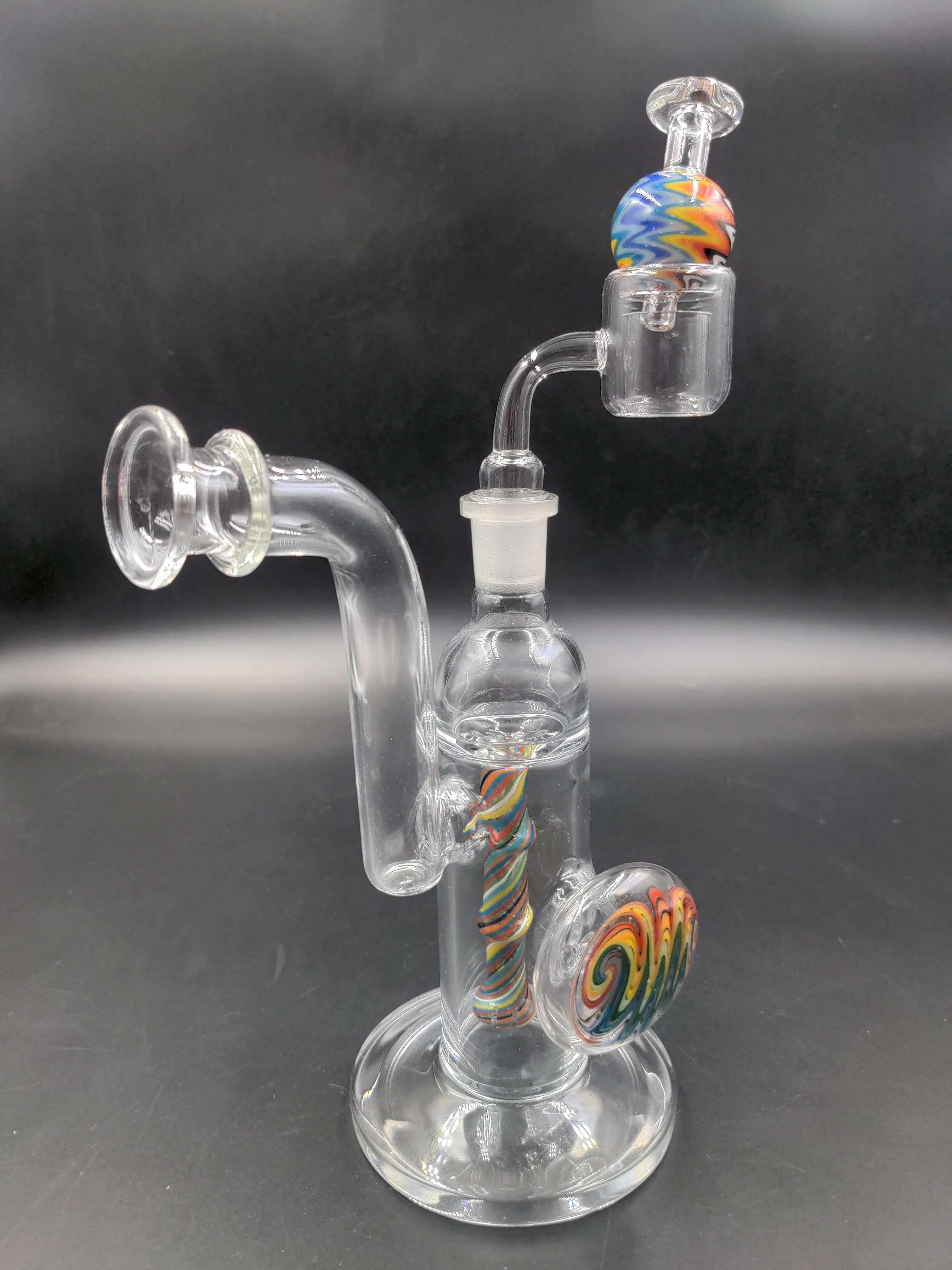 8 Wig Wag Button Dab Rig Set