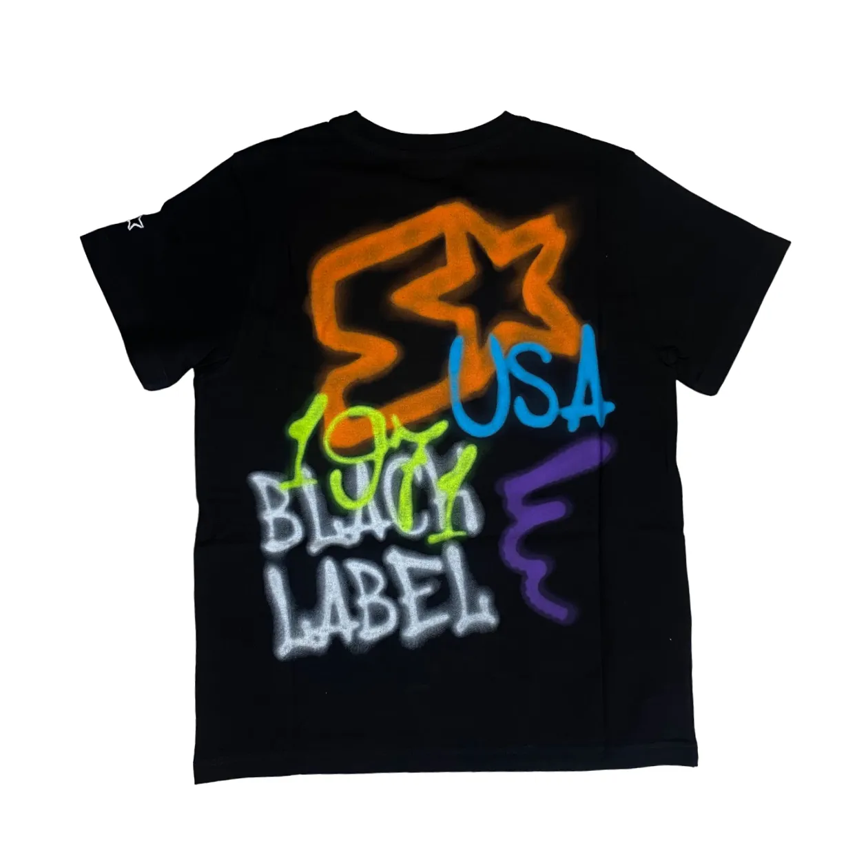 Starter short sleeve t-shirt for boys with 1240 black print