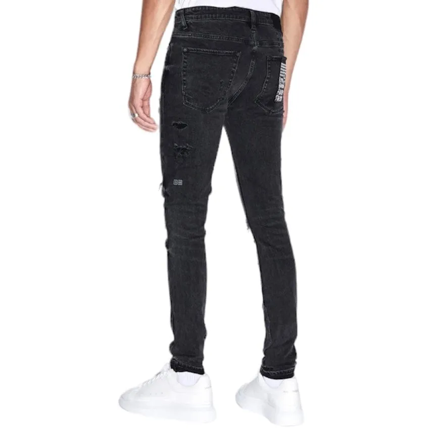 Ksubi Van Winkle Black Dynamite Trash Denim (Black) 5000005761