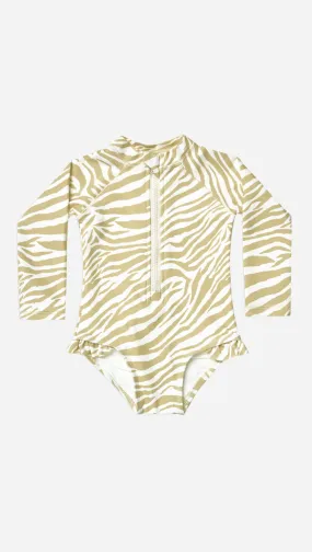 Rash Guard One Piece - Zebra