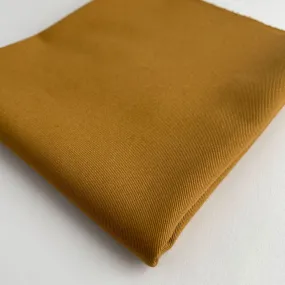 Relaxed Organic Cotton Twill Fabric in Mustard