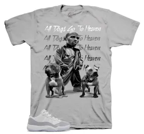 Retro 11 Cement Grey All Dogs Shirt