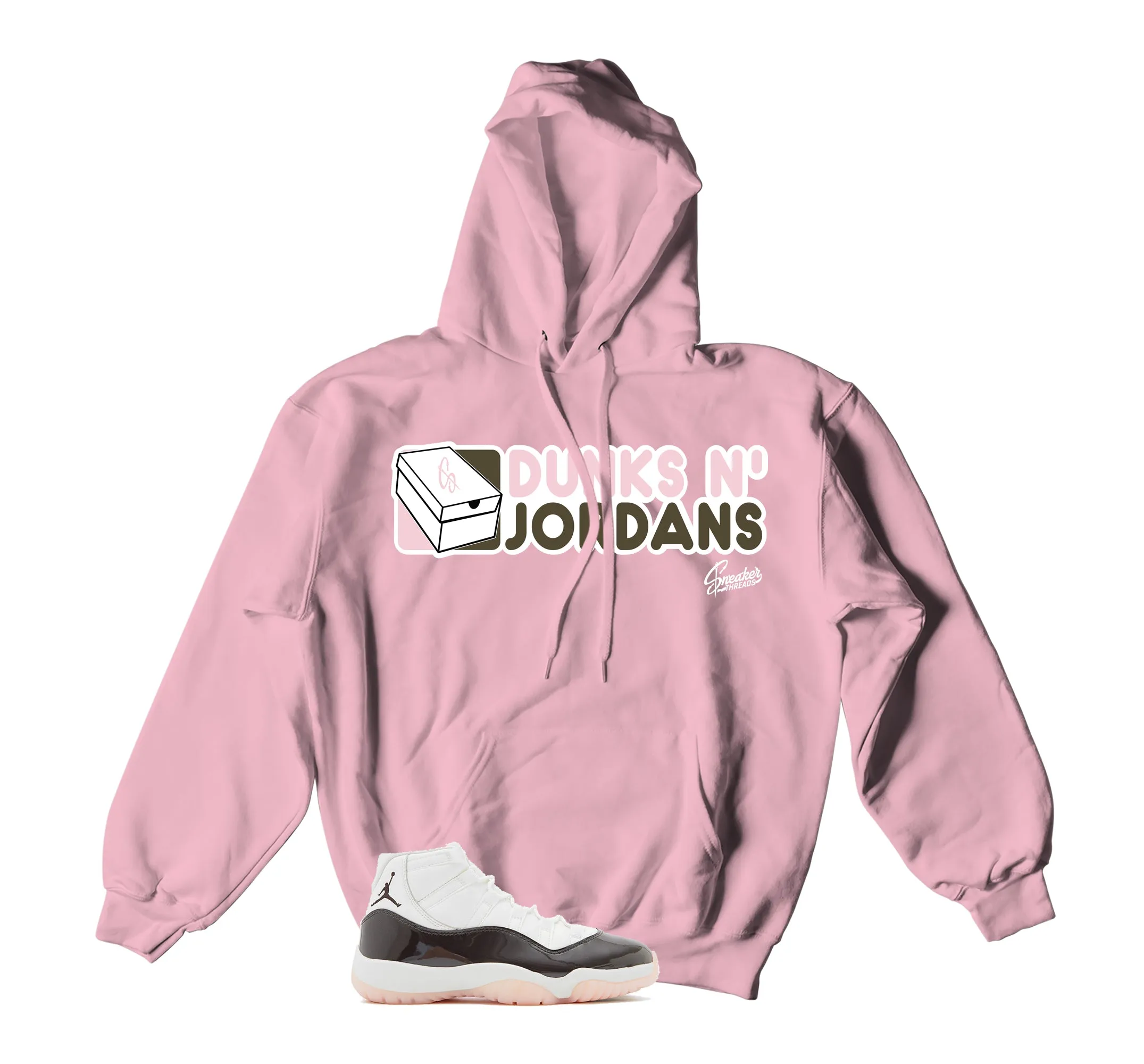 Retro 11 Neapolitan Hoody - Dunks N Jordans - Brown