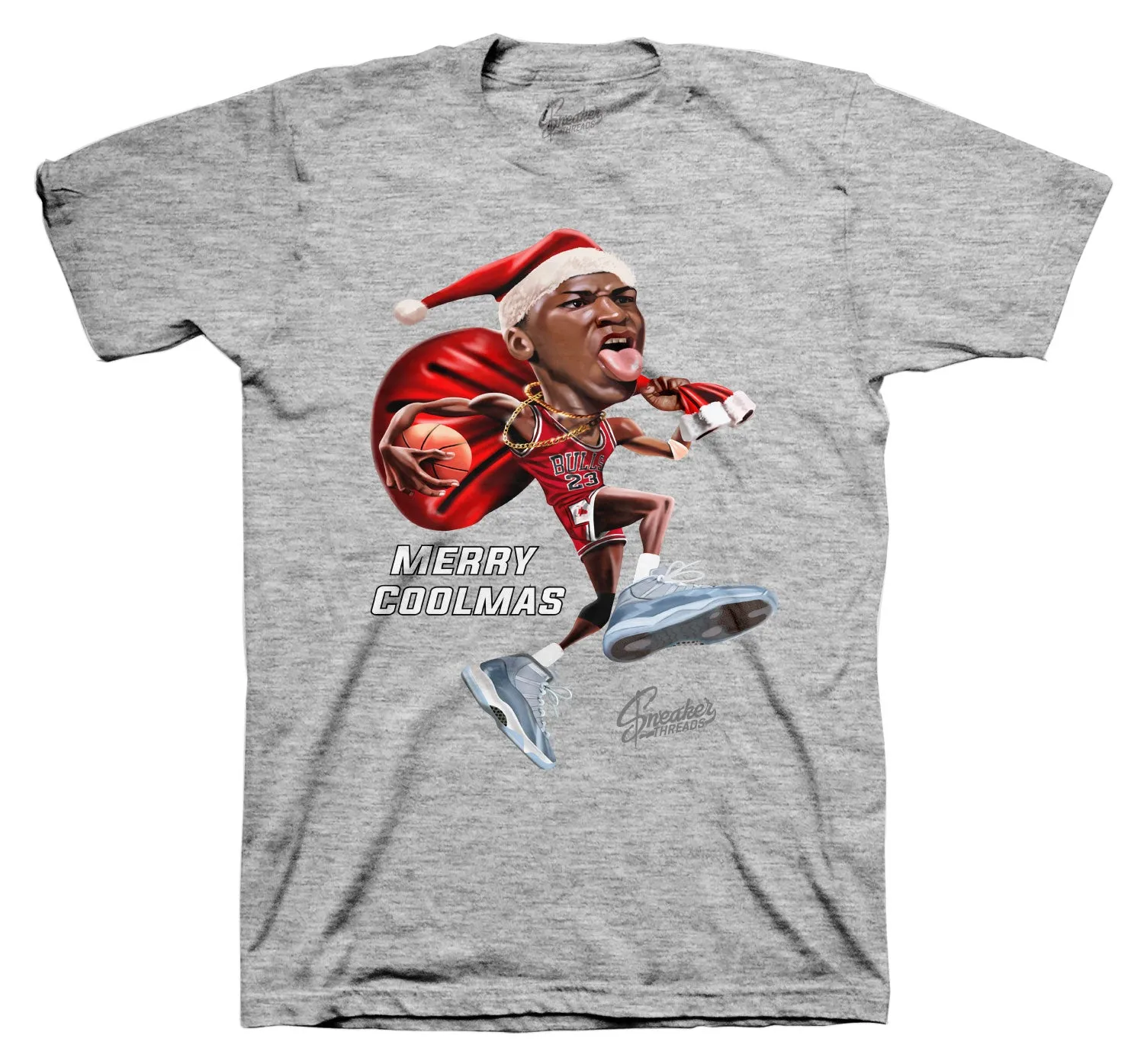 Retro 11 Cool Grey Shirt - Merry Coolmas Tee