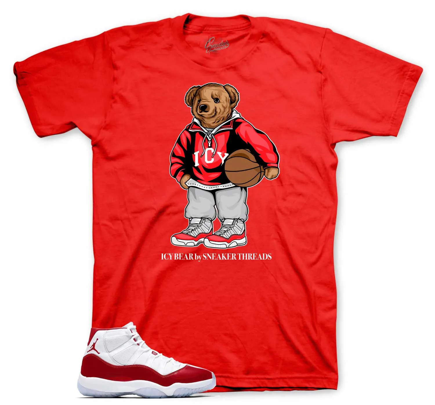 Retro 11 Varsity Red Shirt - Icy Bear