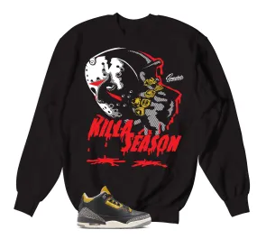 Retro 3 Cement Gold Killa Season Sweater