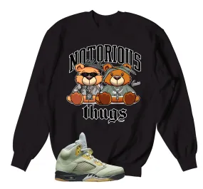 Retro 5 Jade Horizon Sweater - Thug bears - Black