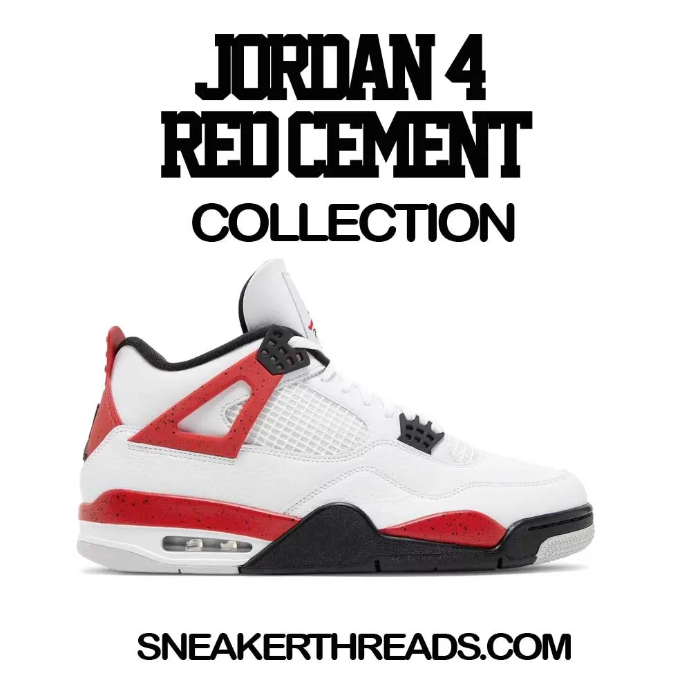 Retro 4 Red Cement Sweater - Fresh & Krispy - Black