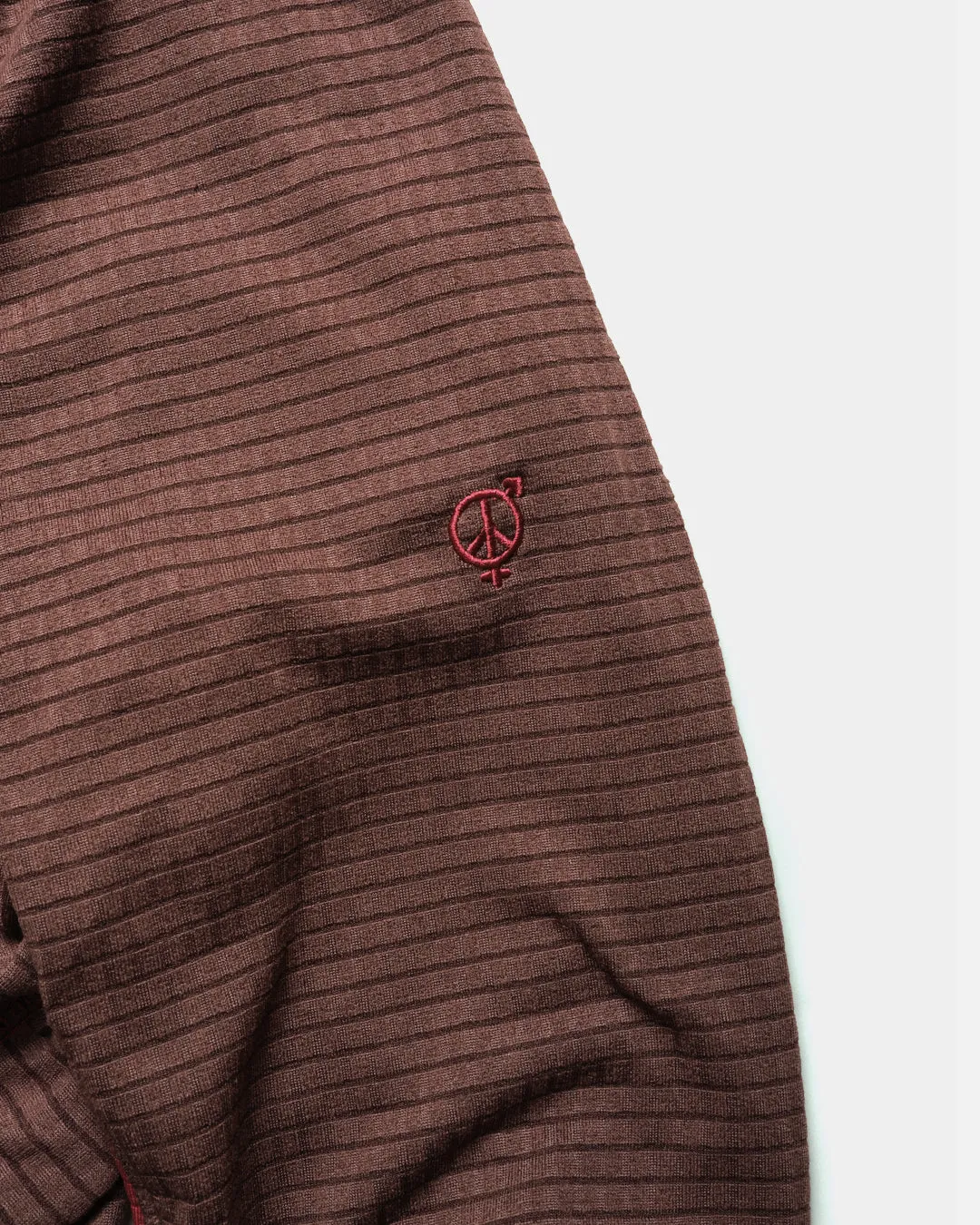 Grid Fleece Hooded Pullover - Dark Teddy / Crimson