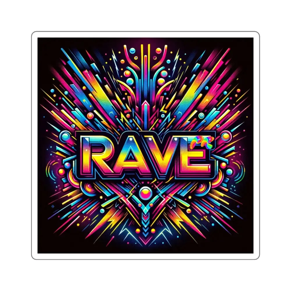 Rave Square Stickers