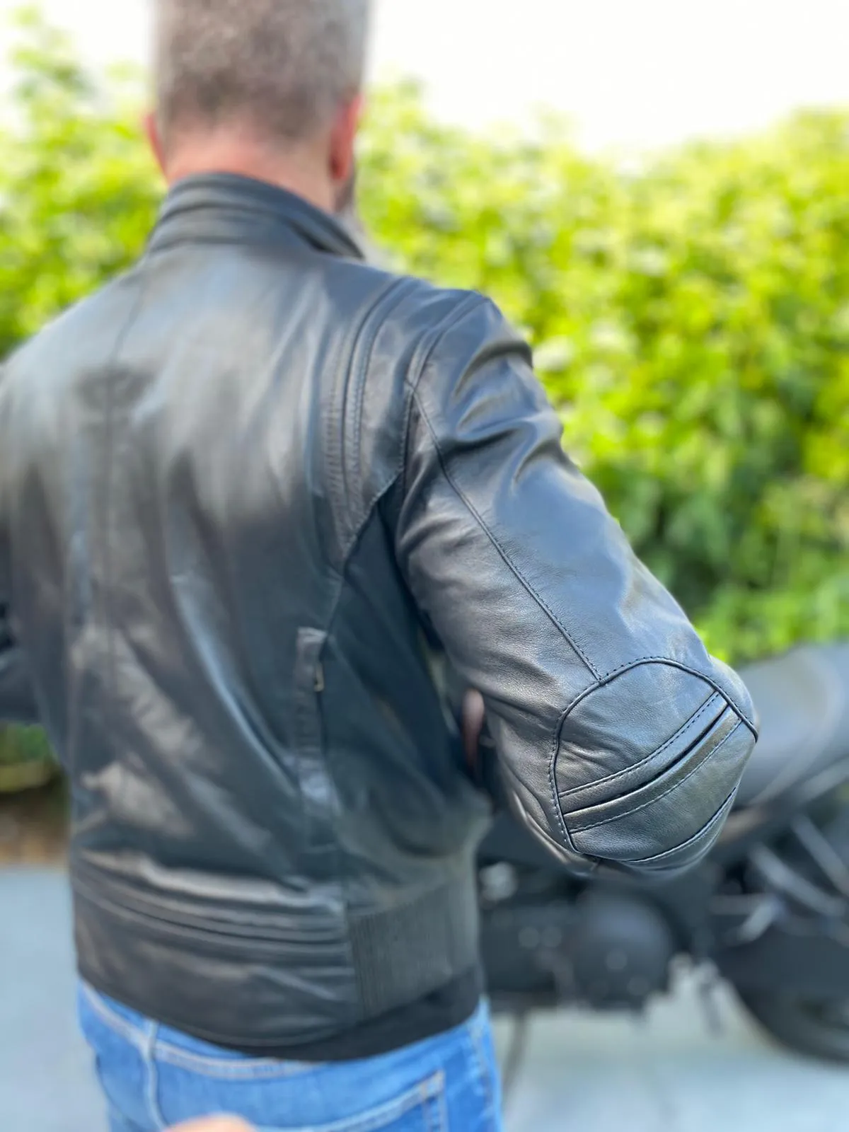 Men's Cafe Racer Leather Jacket - Marcus