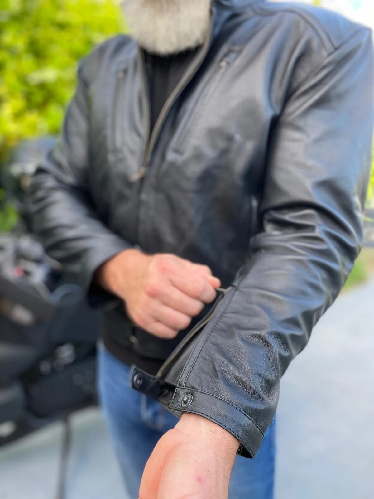 Men's Cafe Racer Leather Jacket - Marcus