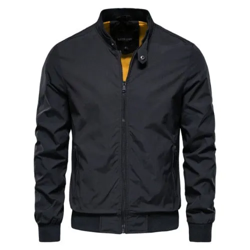 Stand Collar Bomber Mens Jackets