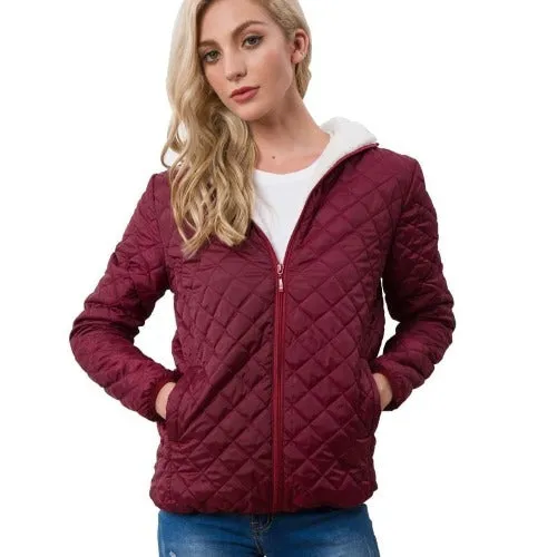 womens casual jackets Padded Long Slim