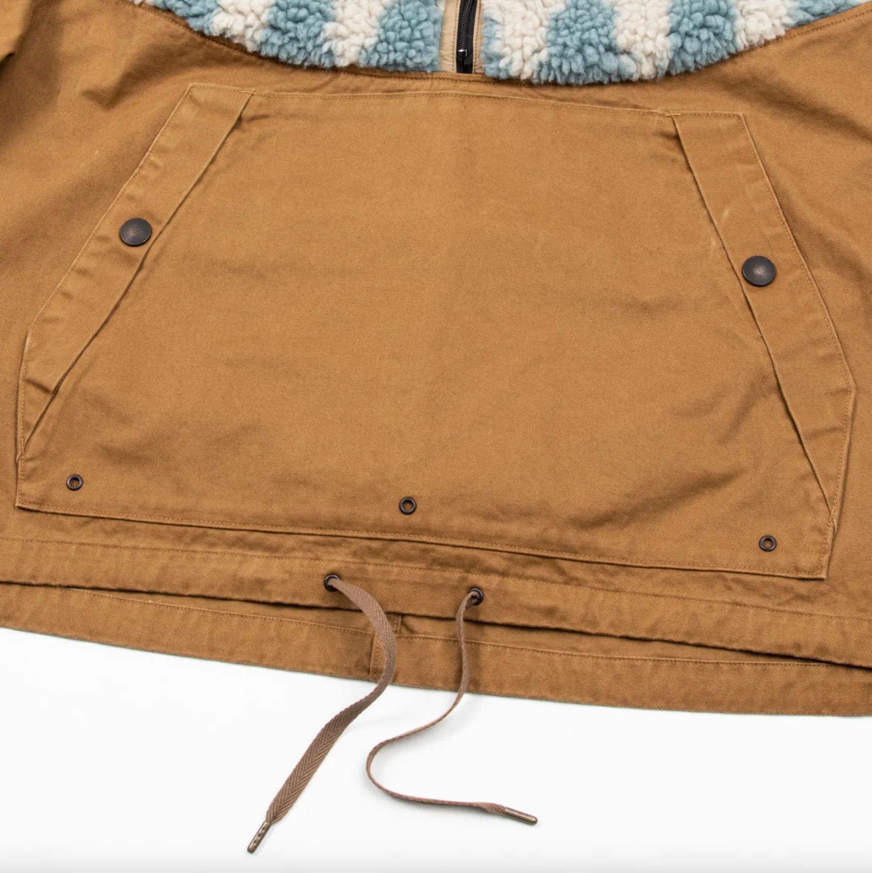 CHINO X BOA FLEECE NORDIC ANORAK - CAMEL