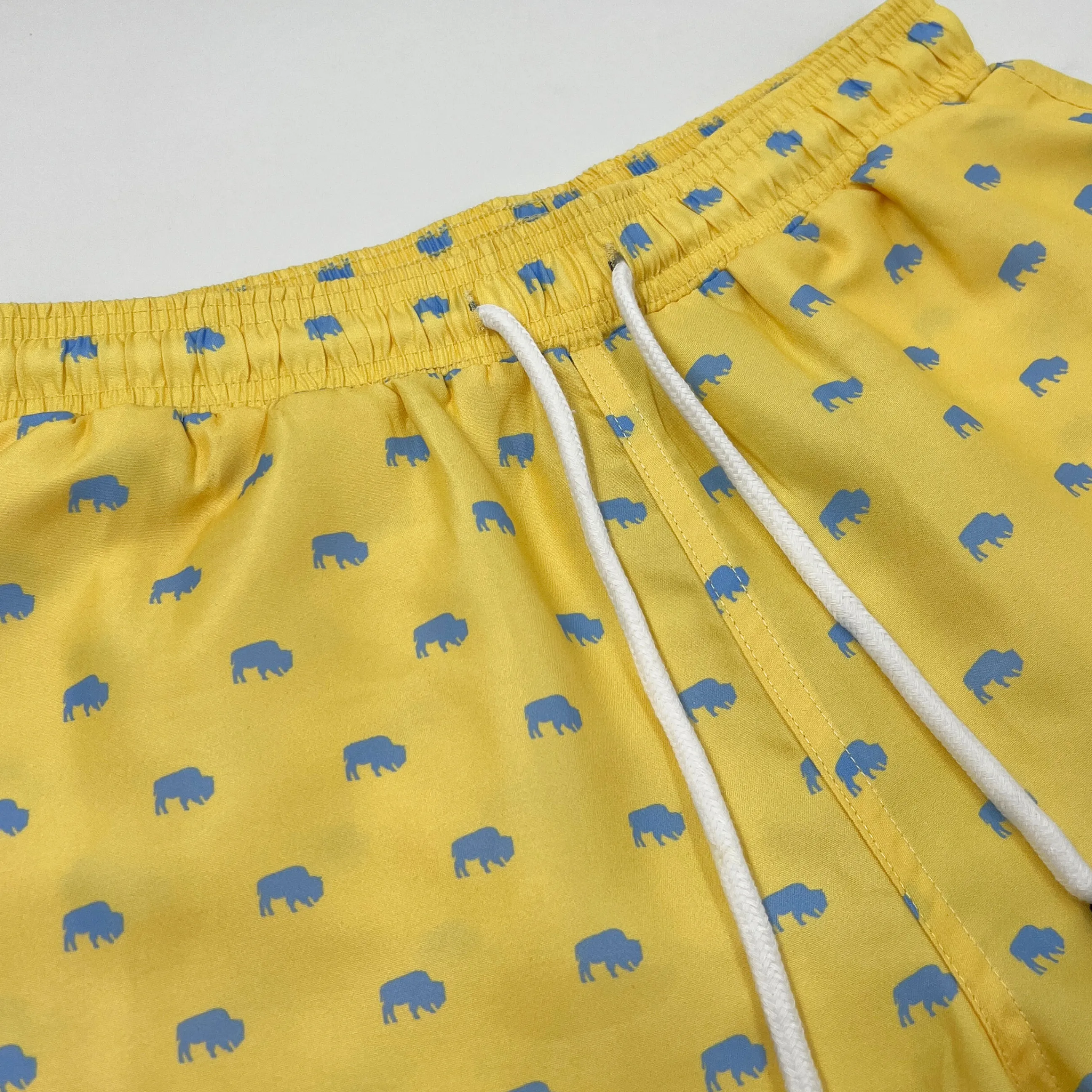 Sunlight Yellow BFLO Men's Swim Trunks