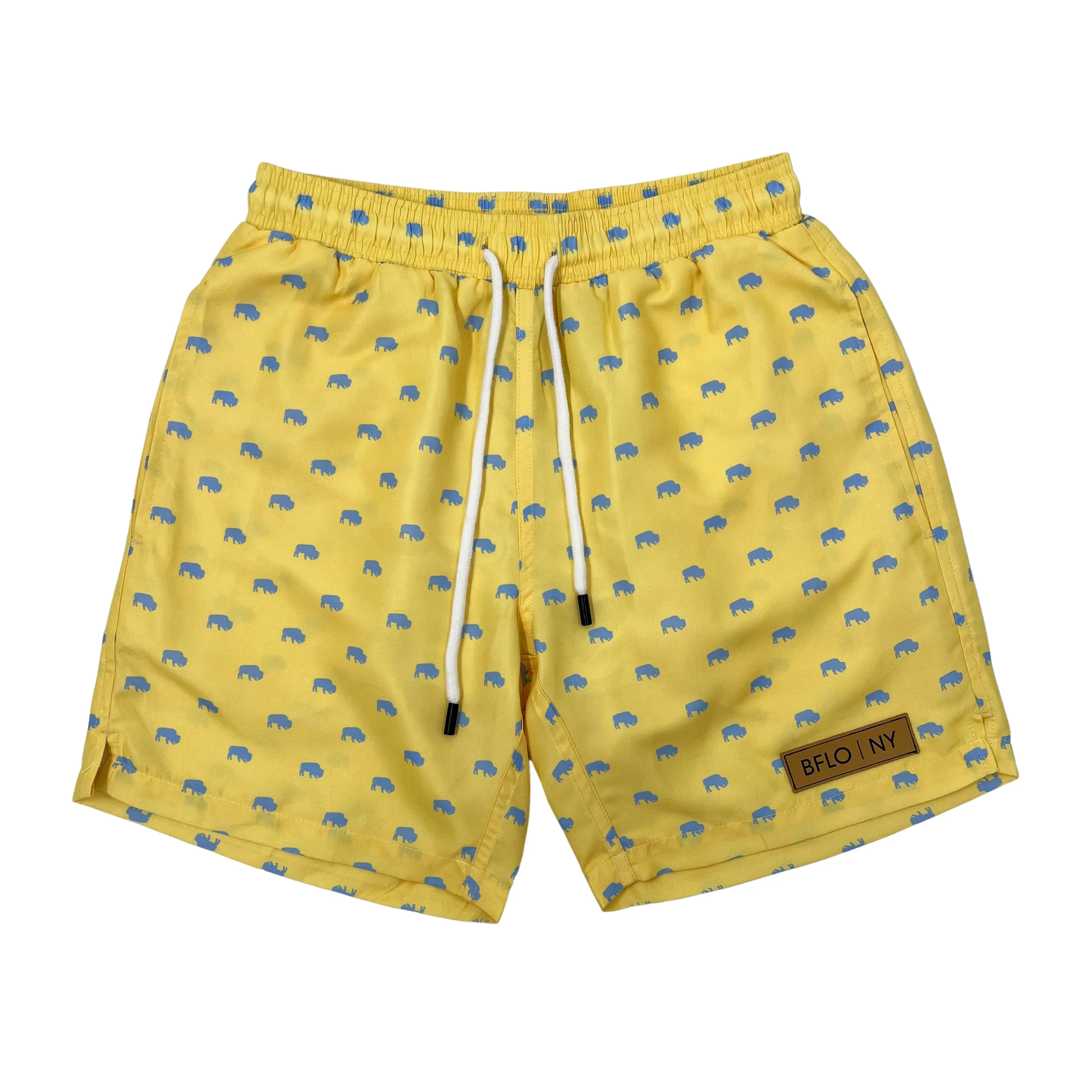 Sunlight Yellow BFLO Men's Swim Trunks