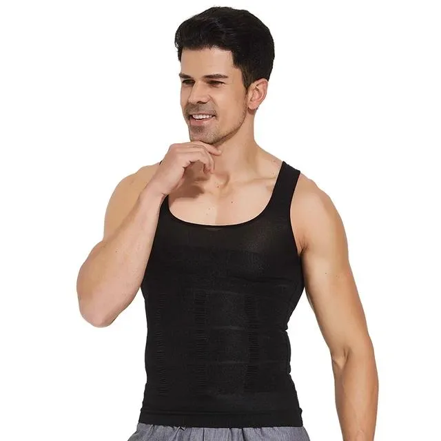 Seamless Classic Firming Panels Compression Flat Tummy Men Waist Trainer Slim Sleeveless Shapewear S4349194